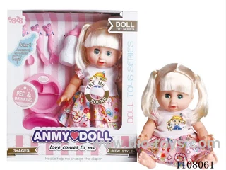 14 "water pee Double ponytail girl (vinyl hand, with IC)