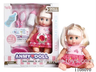14 "water pee Double ponytail girl (vinyl hand, with IC)