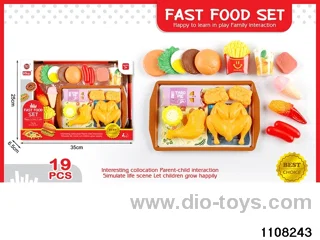 Happy American Meal Playset（19pcs）in window box