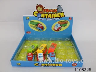 Inertial cartoon container truck