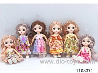 16cm doll 13 joint 3D eyes 6 mixed