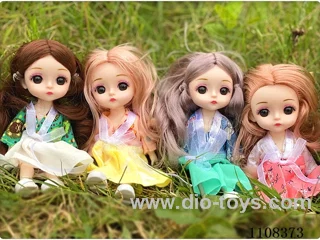 16cm doll 13 joint 3D eye 4 Hanfu mixed