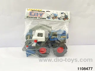 sliding vehicle in PP bag with header