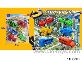 Roll back Bus Motorbike in Blister card