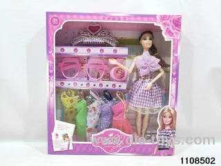 11 inch 9 joint Barbie in window box