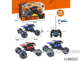 1:16 4ch rc climbing car (alloy) red and blue mixed included battery