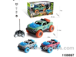 RC car with light (no electricity included)