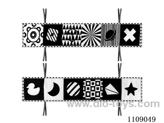 Baby soft cloth book "Pattern Black and White"