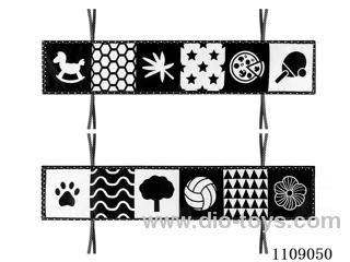 Soft baby book Sports Black and White