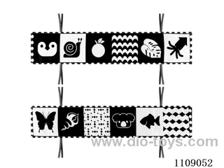 Soft baby book Animal Black and White
