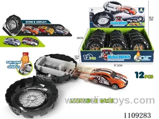 Tire storage ejector car