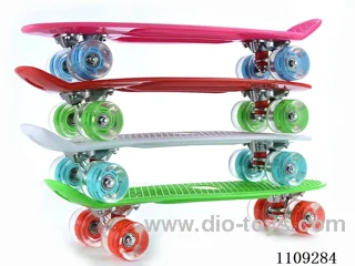 Four-wheel skateboard with flint lights