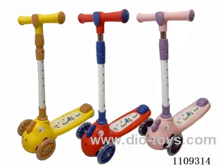 Cartoon scooter wheels with flint lights