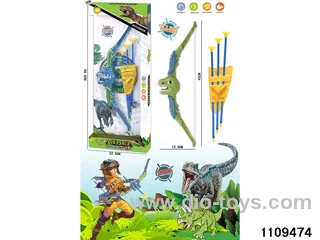 Dinosaur Bow and Arrow + Arrow Pouch