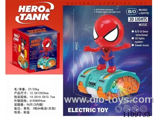 B/O Universa Spider-Man Car W L/M(3 1.5VAA batteries not included)