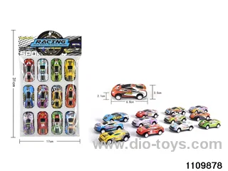 12pcs Alloy pull back Set