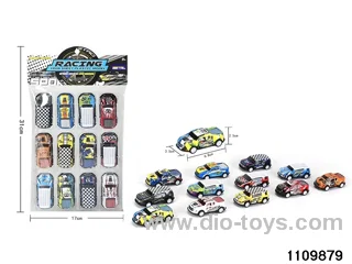 12pcs Alloy pull back Set