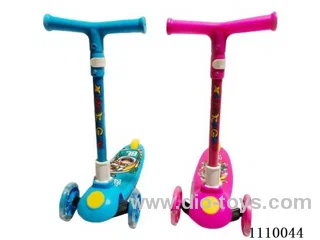 scooter two-color mixed (wheels with flint lights)
