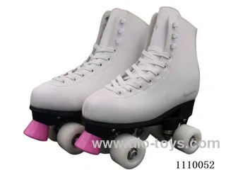leather skates PVC solid color wheel