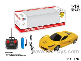 1:18 4 ch rc car，include battery