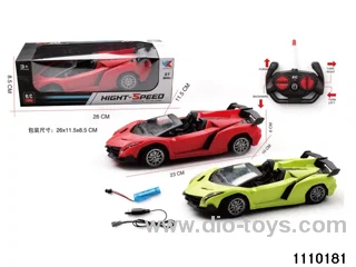 1:18 4 ch rc car with light,include battery
