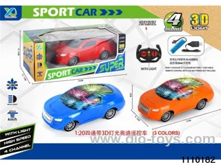 1:20 4 ch rc car with light,include battery
