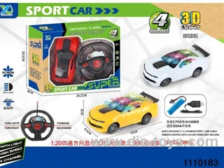 1:20 4 ch rc car with light,include battery