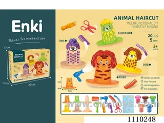 color clay Animal Barber Set