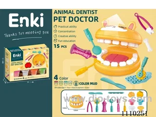 color clay Cute animal Puppy dental package