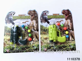 Dinosaur softball ping pong gun