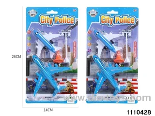 Taxiing airliners with street lights