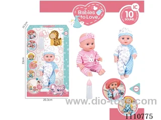 12 inch doll +10 sound IC package + baby bottle