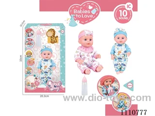 12 inch doll +10 sound IC package + baby bottle