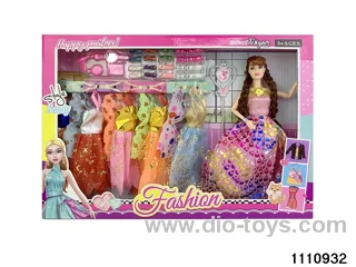 11.5 inch 9 jointed doll set