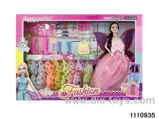 11.5 inch 9 jointed doll set