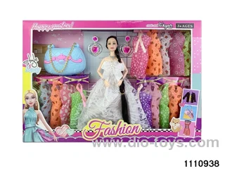 11.5 inch 9 jointed doll set