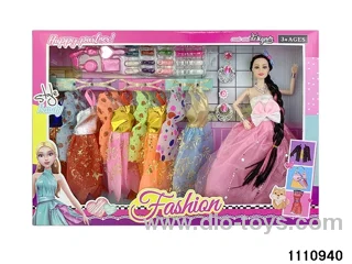 11.5 inch 9 jointed doll set