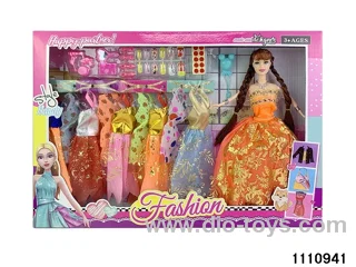 11.5 inch 9 jointed doll set