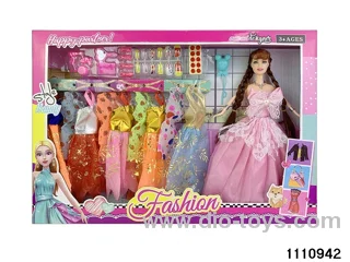 11.5 inch 9 jointed doll set