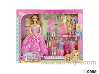 11.5 inch 9 jointed doll set
