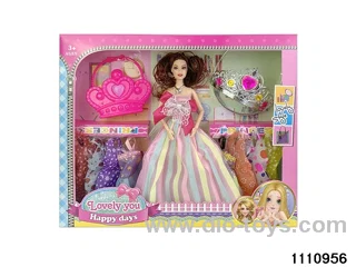 11.5 inch 9 jointed doll set