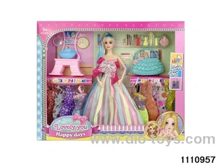 11.5 inch 9 jointed doll set