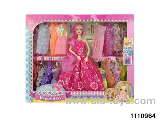 11.5 inch 9 jointed doll set