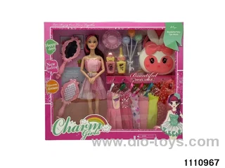 11.5 inch 9 jointed doll set