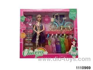 11.5 inch 9 jointed doll set