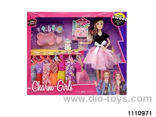 11.5 inch 9 jointed doll set