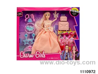 11.5 inch 9 jointed doll set