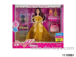 11.5 inch 9 jointed doll set