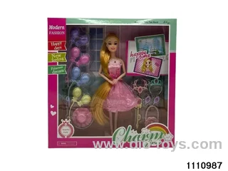 11.5 inch 9 jointed doll set