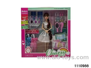 11.5 inch 9 jointed doll set